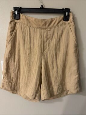 Rachel Zoe Lightweight Tan Bermuda Shorts